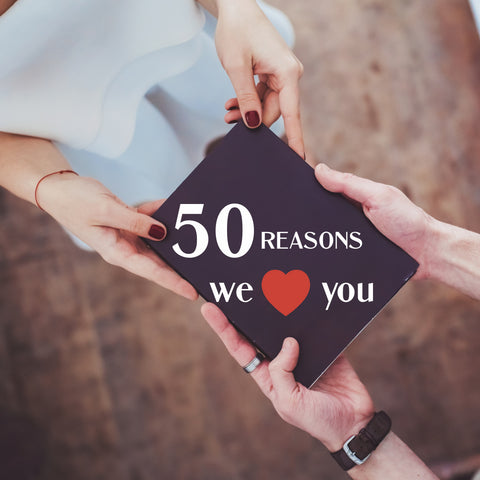 Gift for His Birthday: 50 reasons we love you