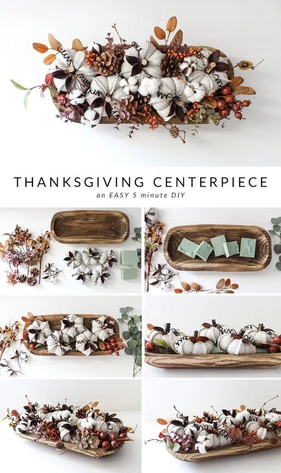  DIY Thanksgiving Table Adult Centerpieces & Decorations