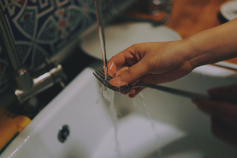 Washing dishes as an act of service on her birthday