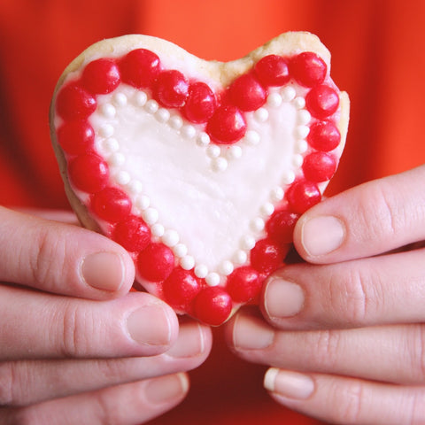 homemade cookie for Valentines Day