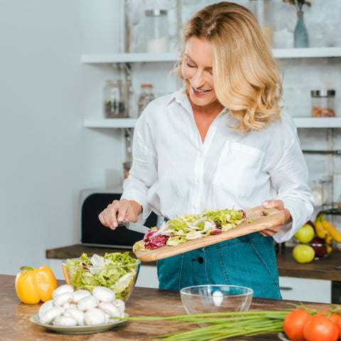 woman cooking