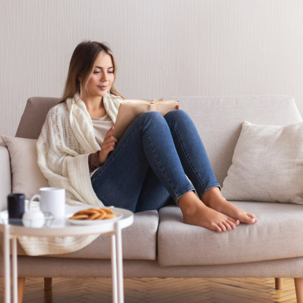 Woman relaxing for Goof Off Day