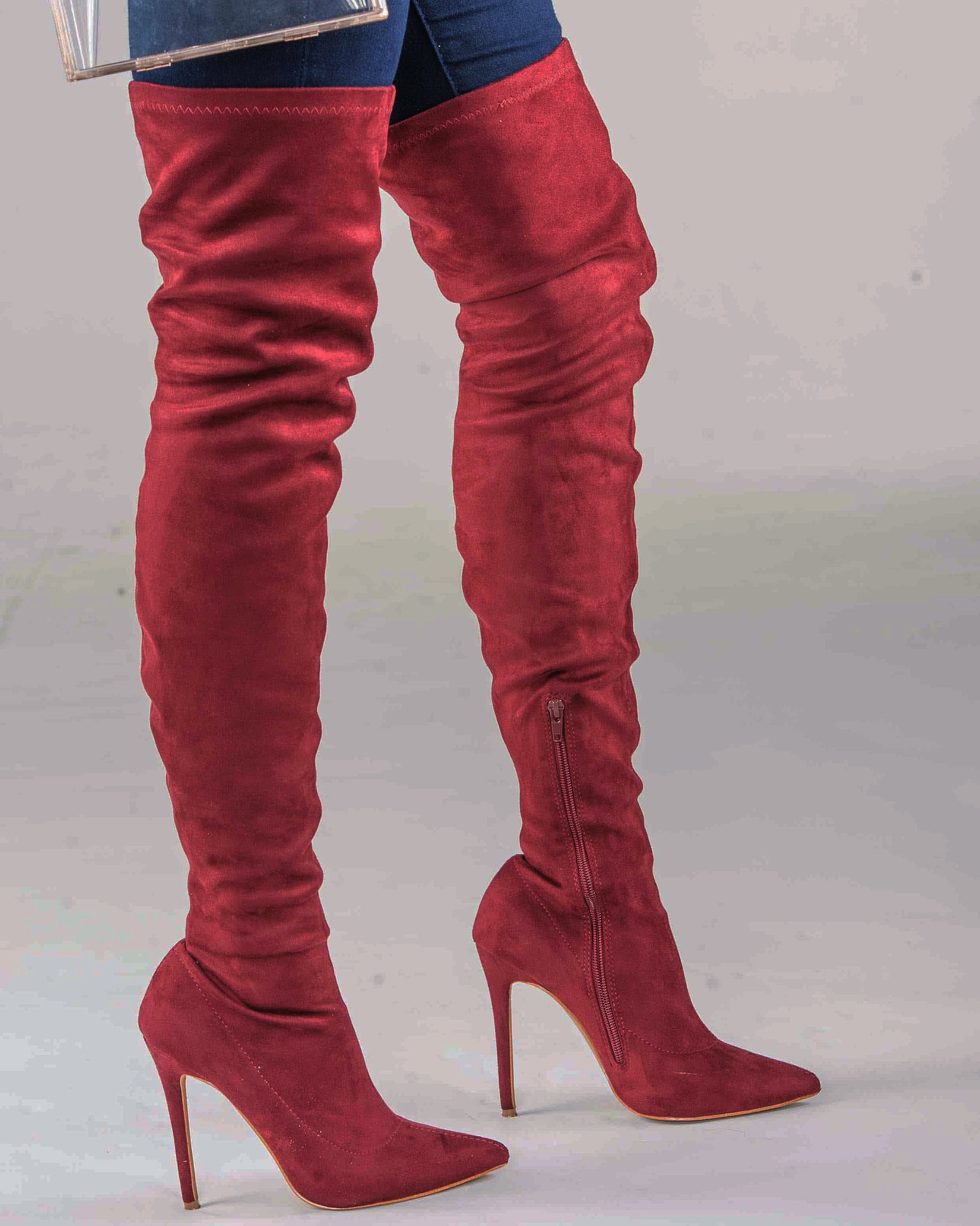 Austere Thigh High Boots (Wine) – J|amGlam