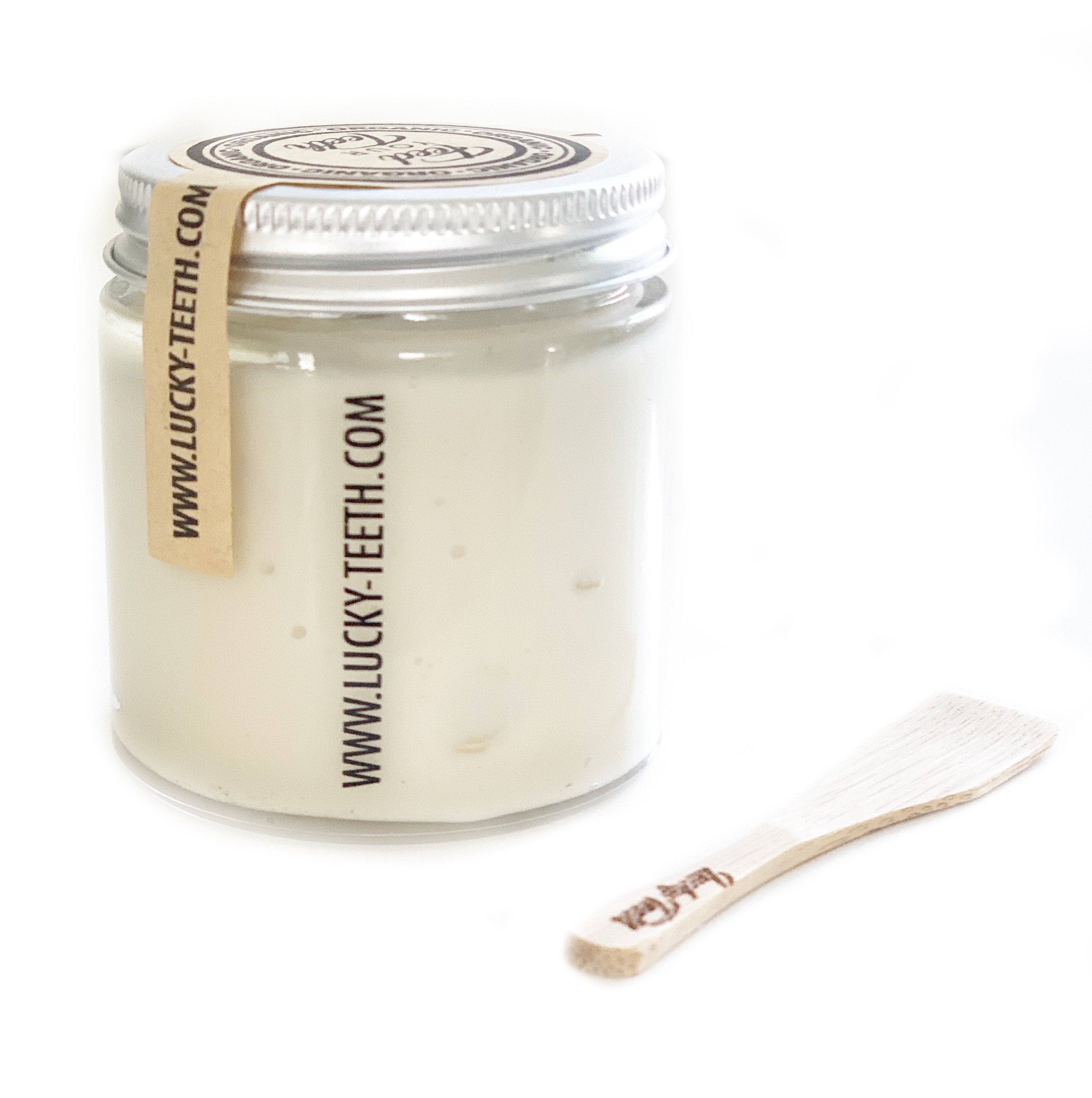 Organic Glass Jar Toothpaste - Remineralizing 1 Pack 2 Oz | Lucky Teeth