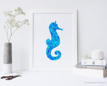 Seahorse Watercolor Wall Art