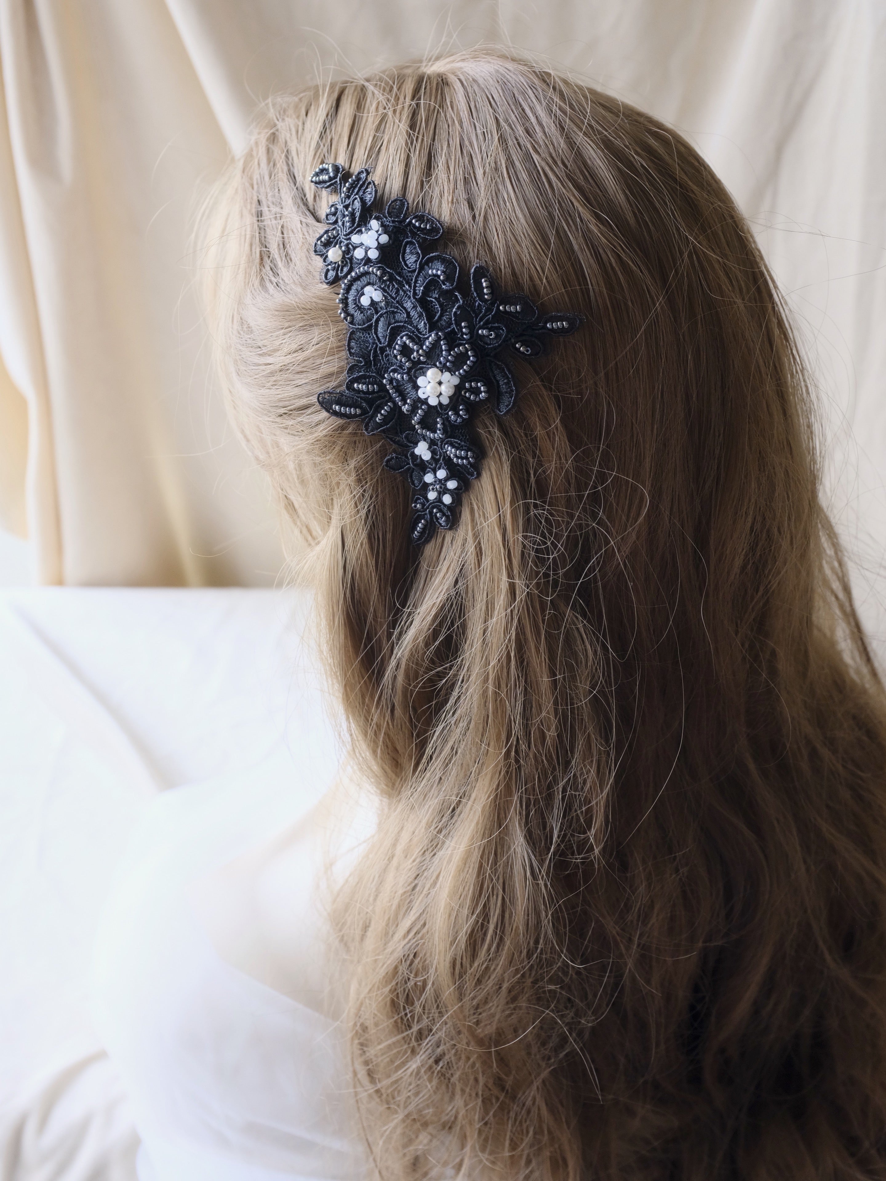 black lace hair accessories