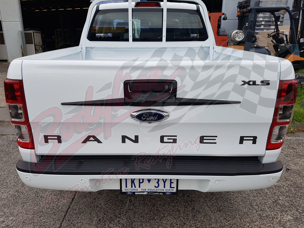 Ford Ranger Px Px2 2012on Rear Tailgate Handle Line Cover Trim Matte B