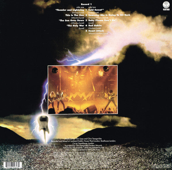 Buy Thin Lizzy : Thunder And Lightning (LP, Album, RE, 180) Online for a  great price – Feels So Good