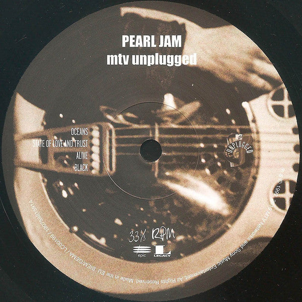 Buy Pearl Jam : Unplugged (LP, Album, Ltd, RP) Online for a price – Feels So Good