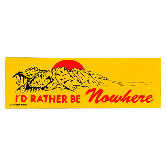 NOWHERE, USA EMBROIDERED PATCH — Salted Teeth