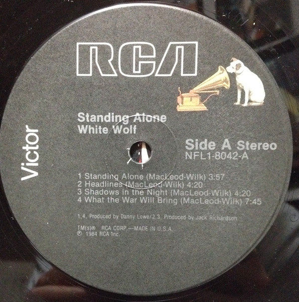 White Wolf (2) : Standing Alone (LP, Album)