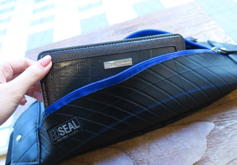 SEAL Slim Recycled Tire Tube Sling Backpack