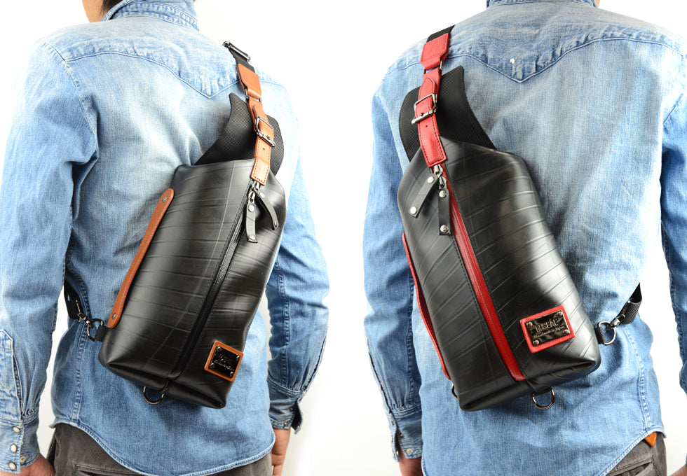 Casual Sling Backpack, Recycled Tire Tube Bag