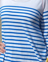White Blue Stripe