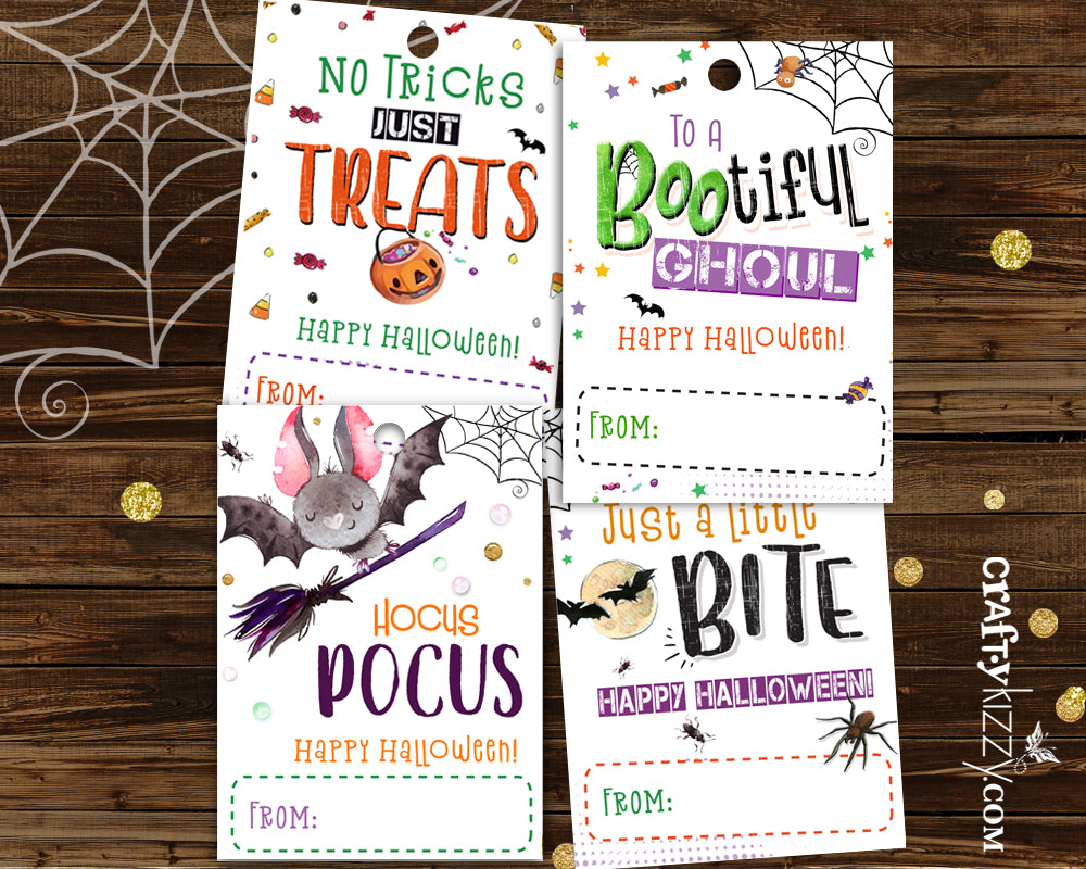 Halloween Party Favor Tags