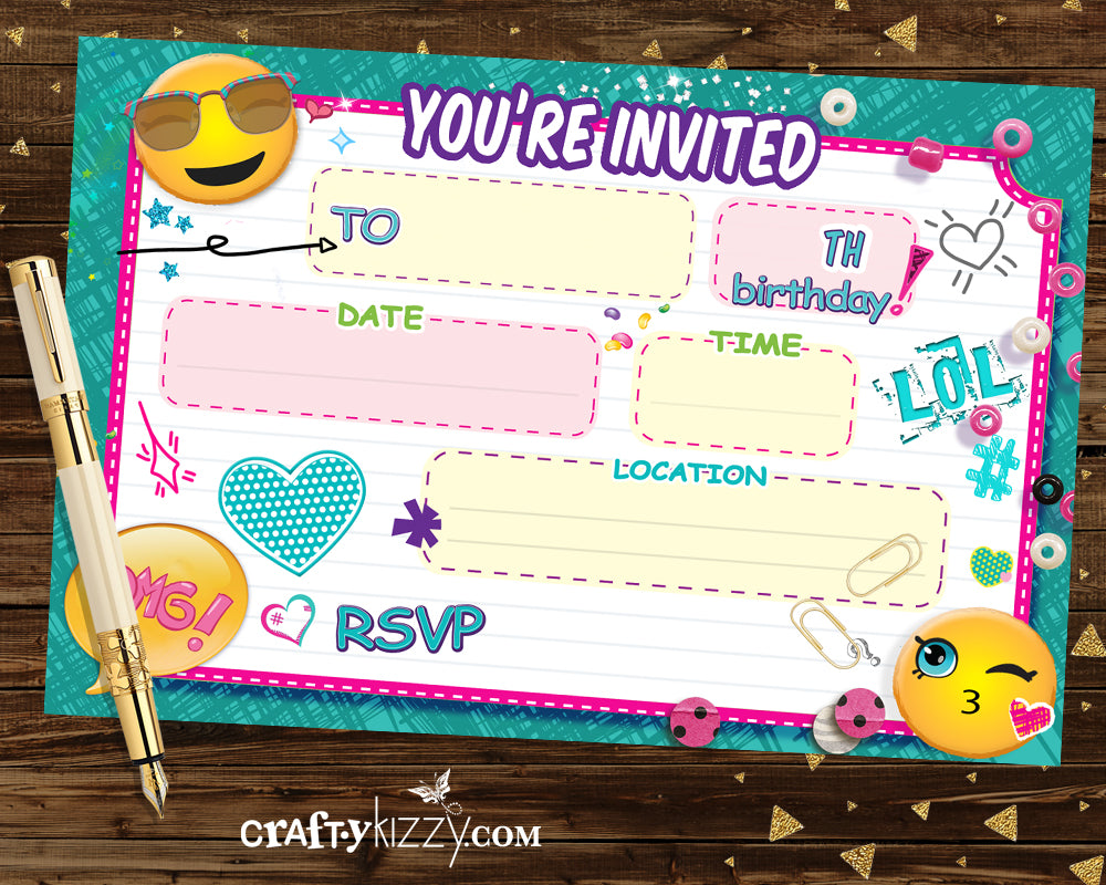 blank invitations