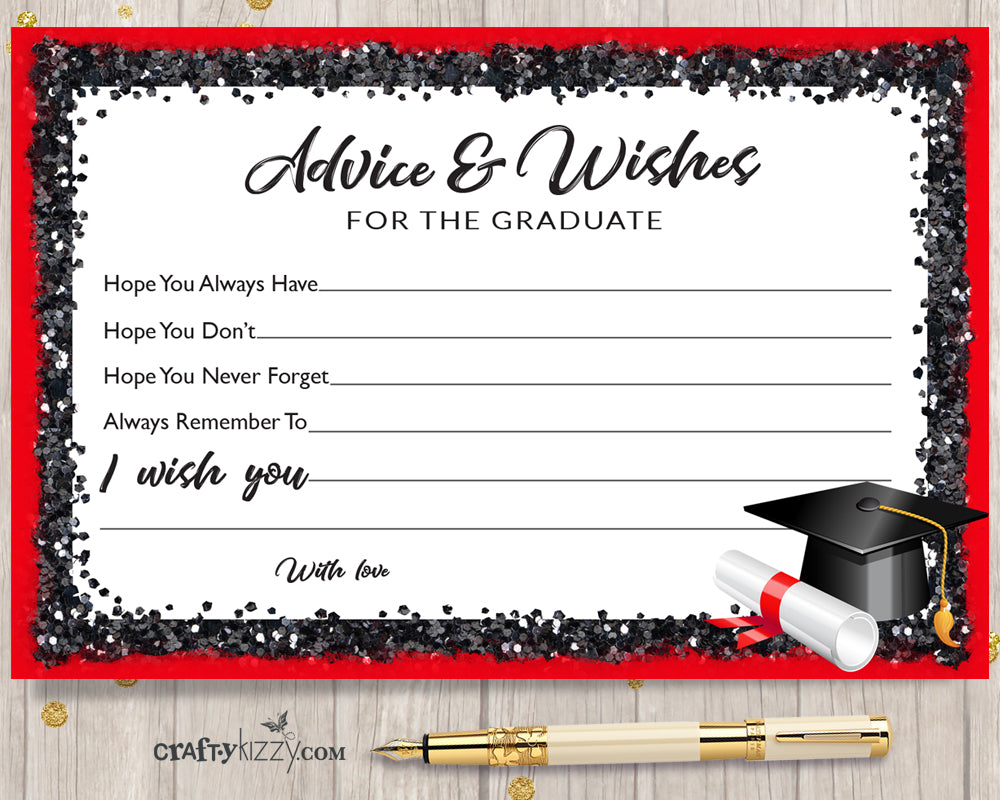 Graduation Advice Cards Free Printable Printable Word Searches
