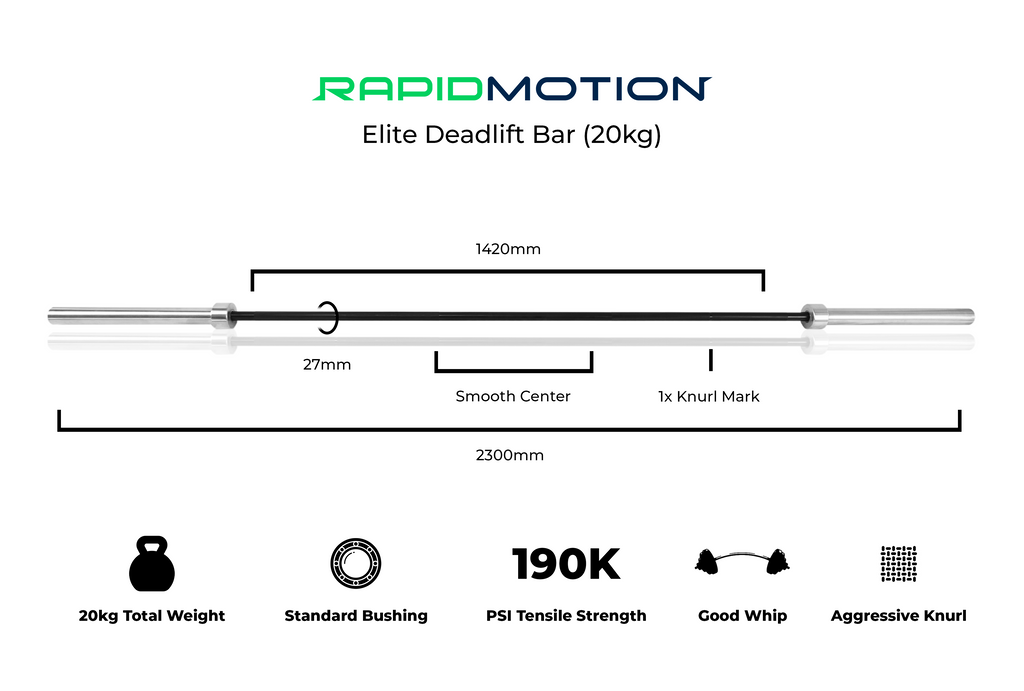 Rapid Motion Elite Deadlift Barbell