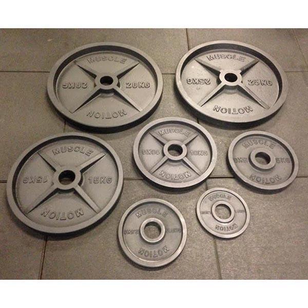 Muscle Motion Cast Iron Machined Olympic Weight Plates - Gym Direct product image