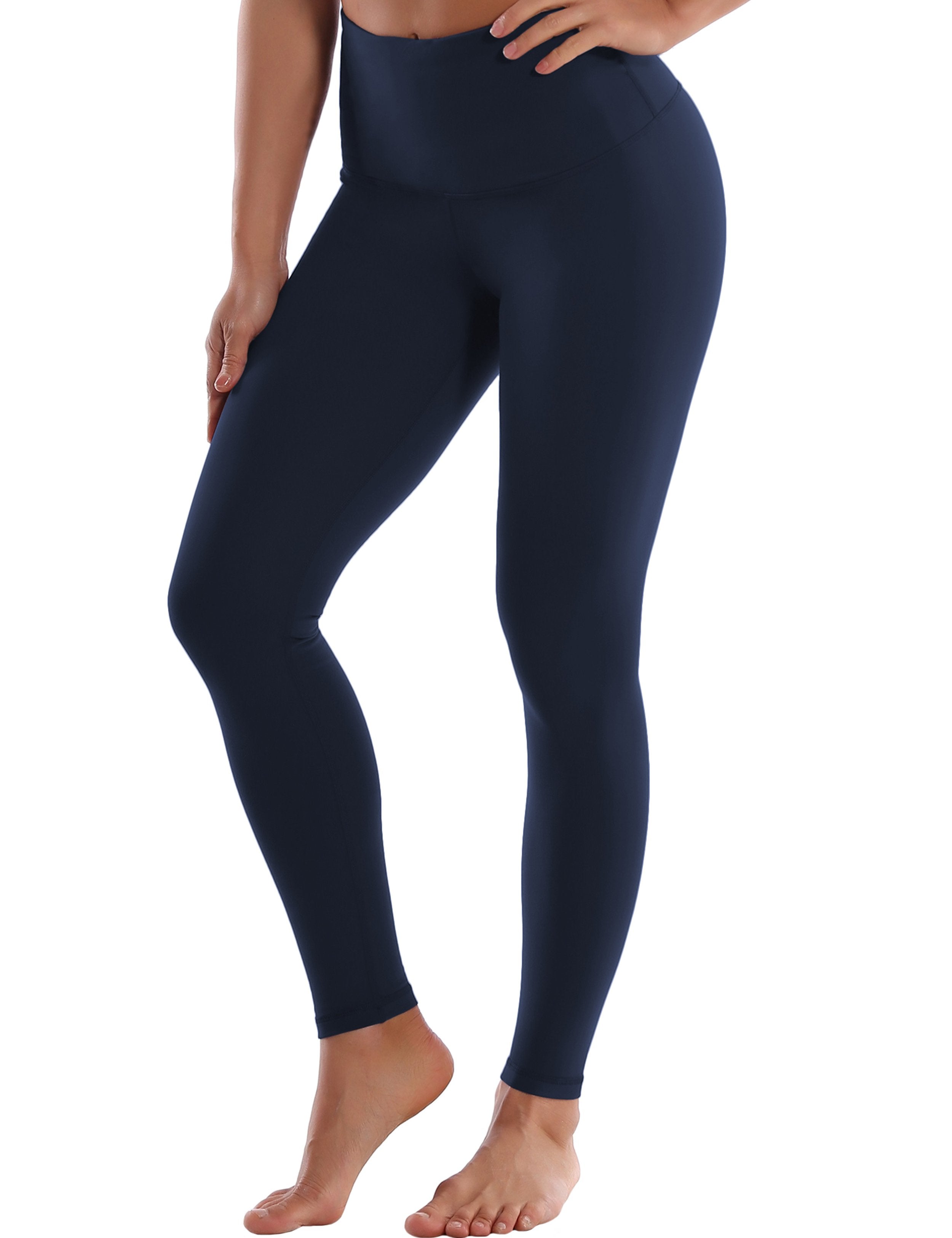 Super High Waist Tall Size Pants darknavy ins_Tall Size – bubblelime