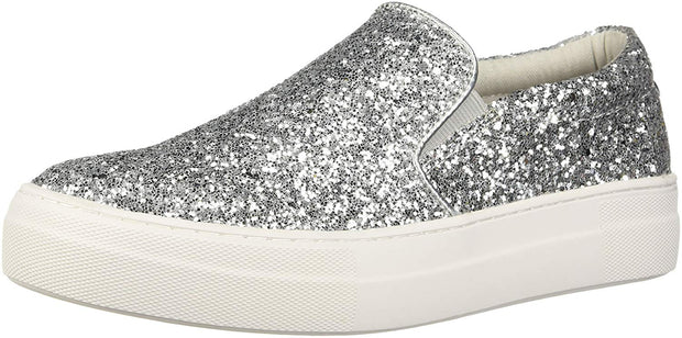 Gills Silver Glitter Flatform Sneakers 