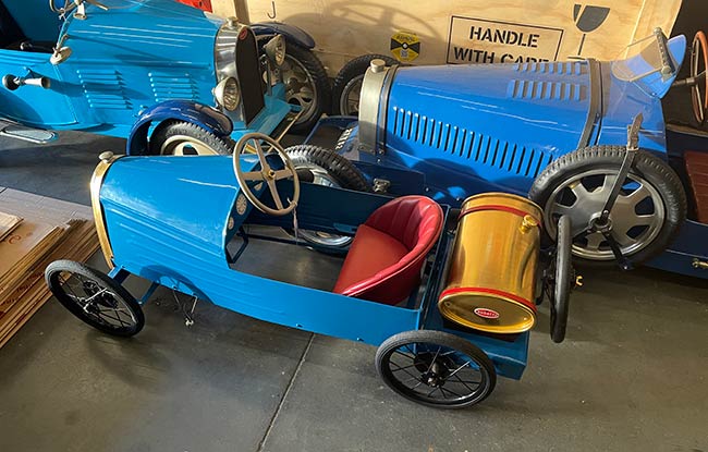 Conran Collection bugatti pedal cars