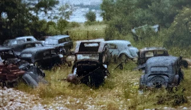 Classic car scrapyard