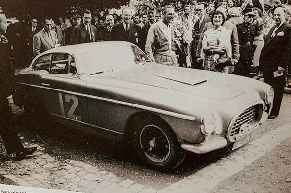 Chassis no. 0344 participated in the 1954 Liége-Rome-Liége Rally