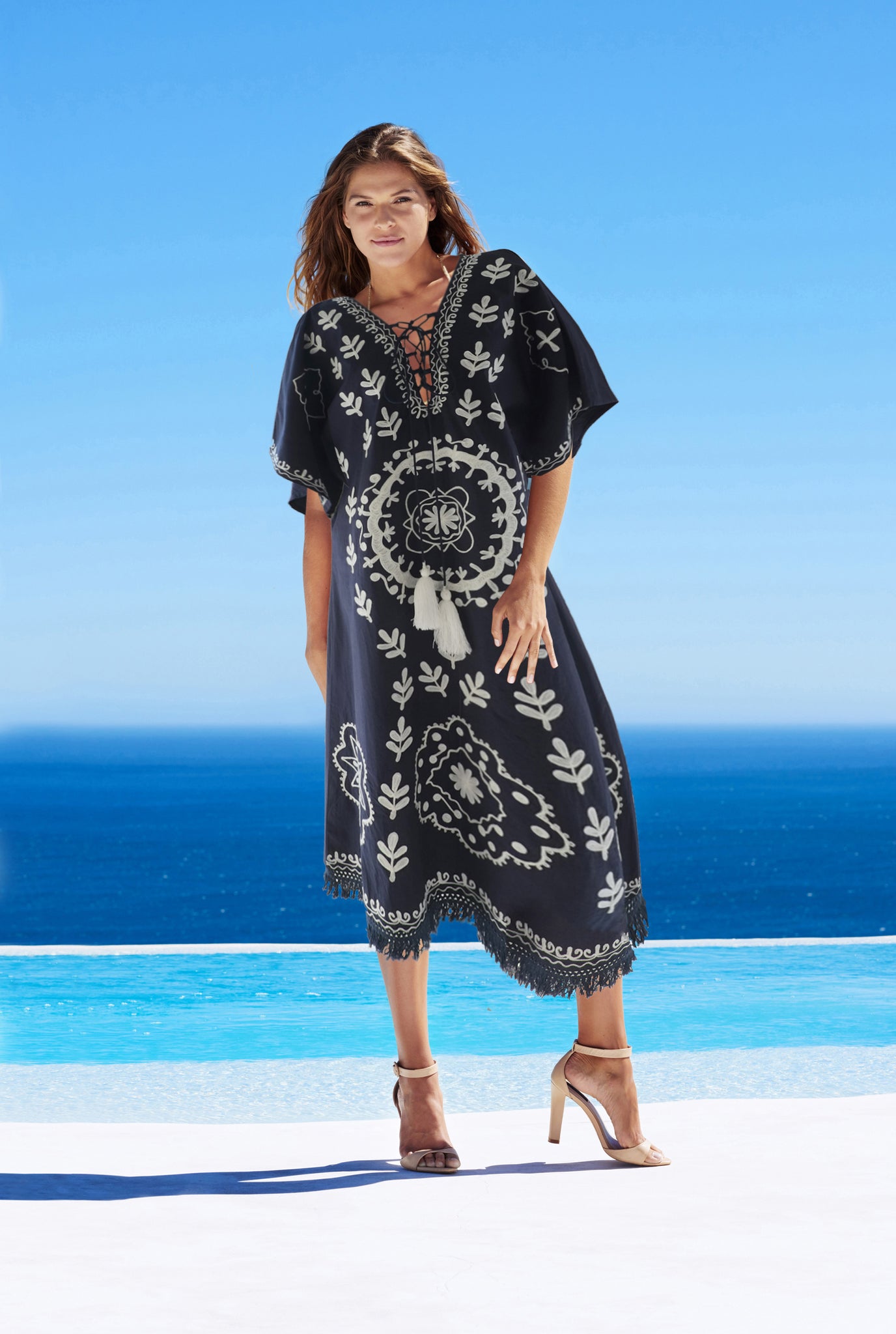 athena kaftan dress