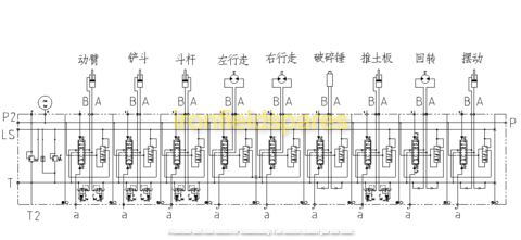 sany sy60c hydraulic control diagram