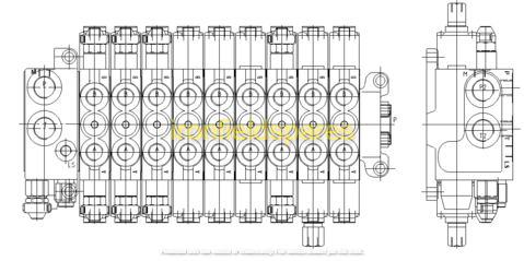 sy60c sany excavator valve diagram