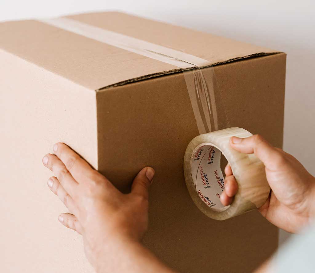 use strong packing tape for shipping