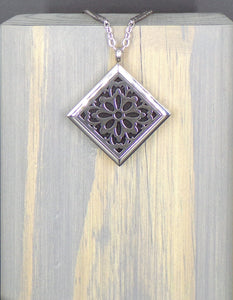 Snow Flake Stainless Diffuser Necklace