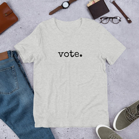 Vote. Short-Sleeve Unisex T-Shirt - spa-noir
