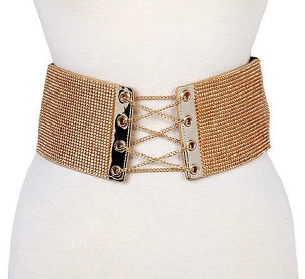 diamond corset belt