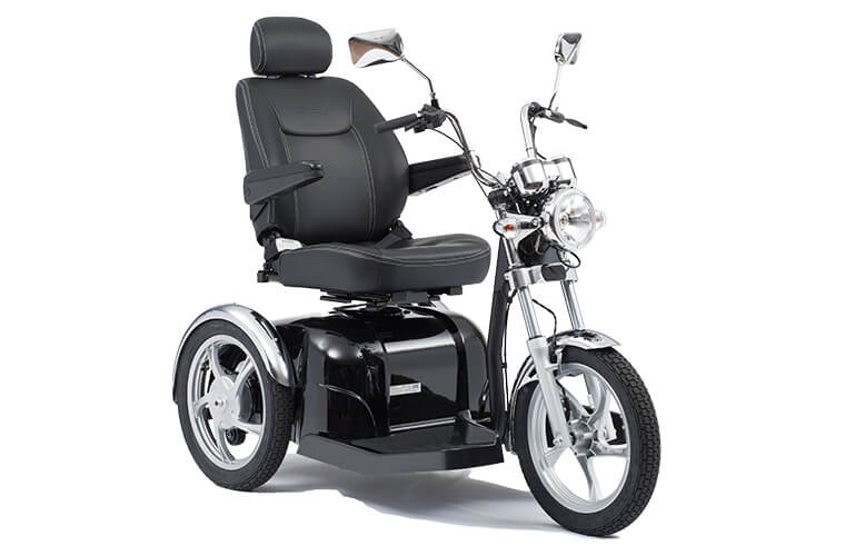 An image of Cruiser 8mph 3-Wheel Road Mobility Scooter With Motorbike Styling From Middleton...