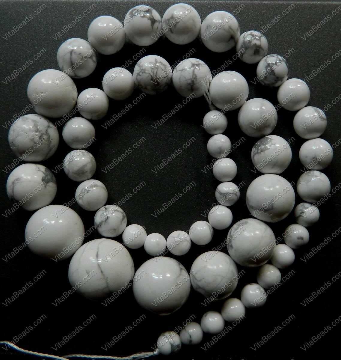 howlite beads, semi-precious stones, milky white, gray veins, semi-precious  howlite beads, beading supplies, 12mm, howlite, opaque, milky white beads