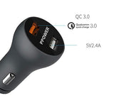 PPOWER- Fast Car Charger Quick Charge 3.0 30W Output USB Port