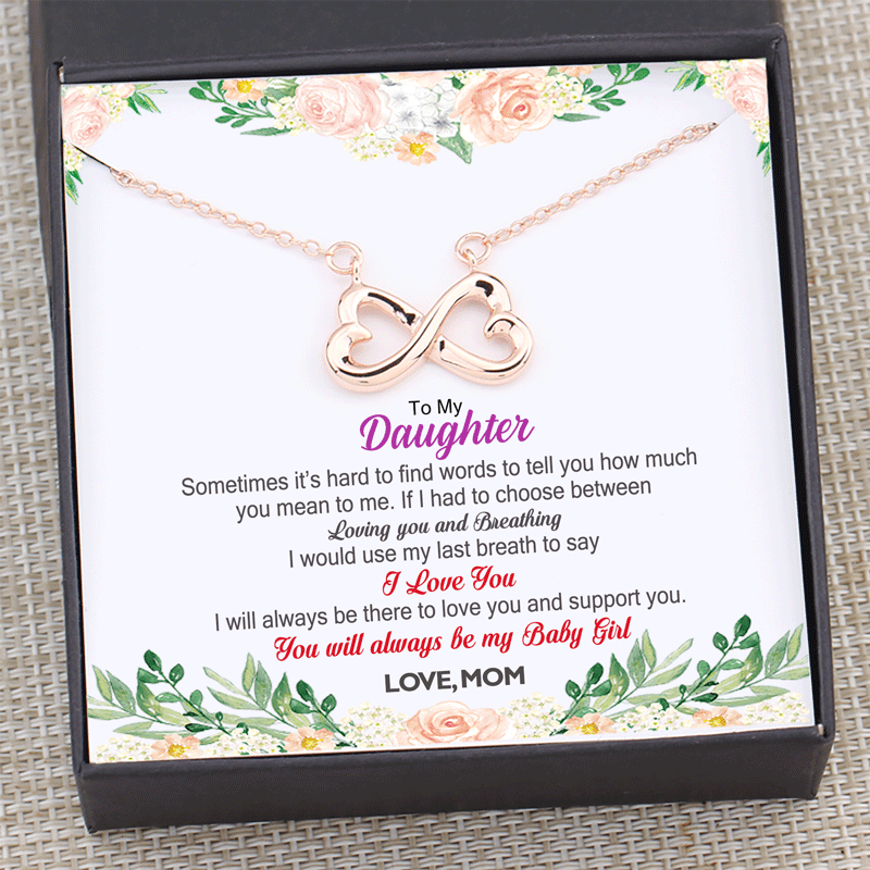 Mom To Daughter You Will Always Be My Baby Girl Necklace Gift Box Most Needed Gifts