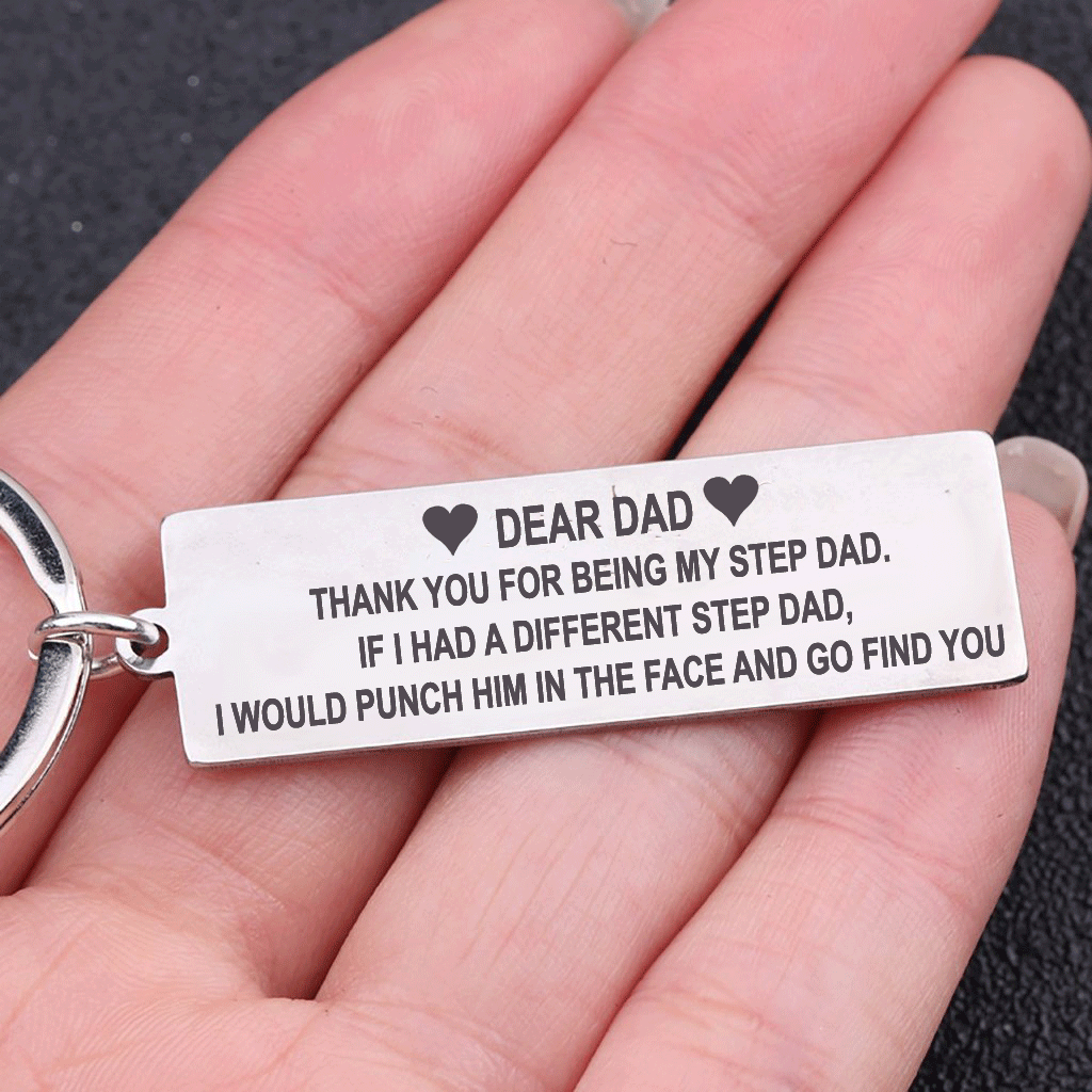 step dad keychain