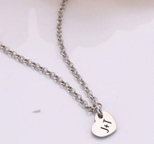 To My Firefighter- Loving You Is The Easiest Part - Keychain and Heart Necklace