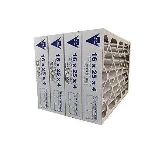 16x25x4 MERV 8 - 4 Pack Pleated Furnace Filter - United Filter