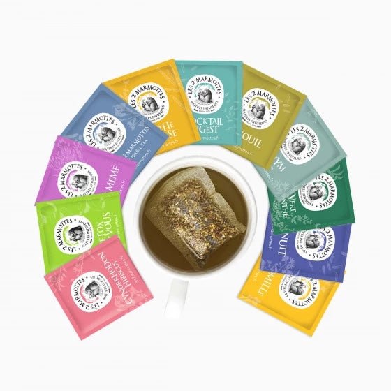 Coffret découverte de thés et d'infusions - Les 2 Marmottes