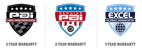 PAI Warranty Categories