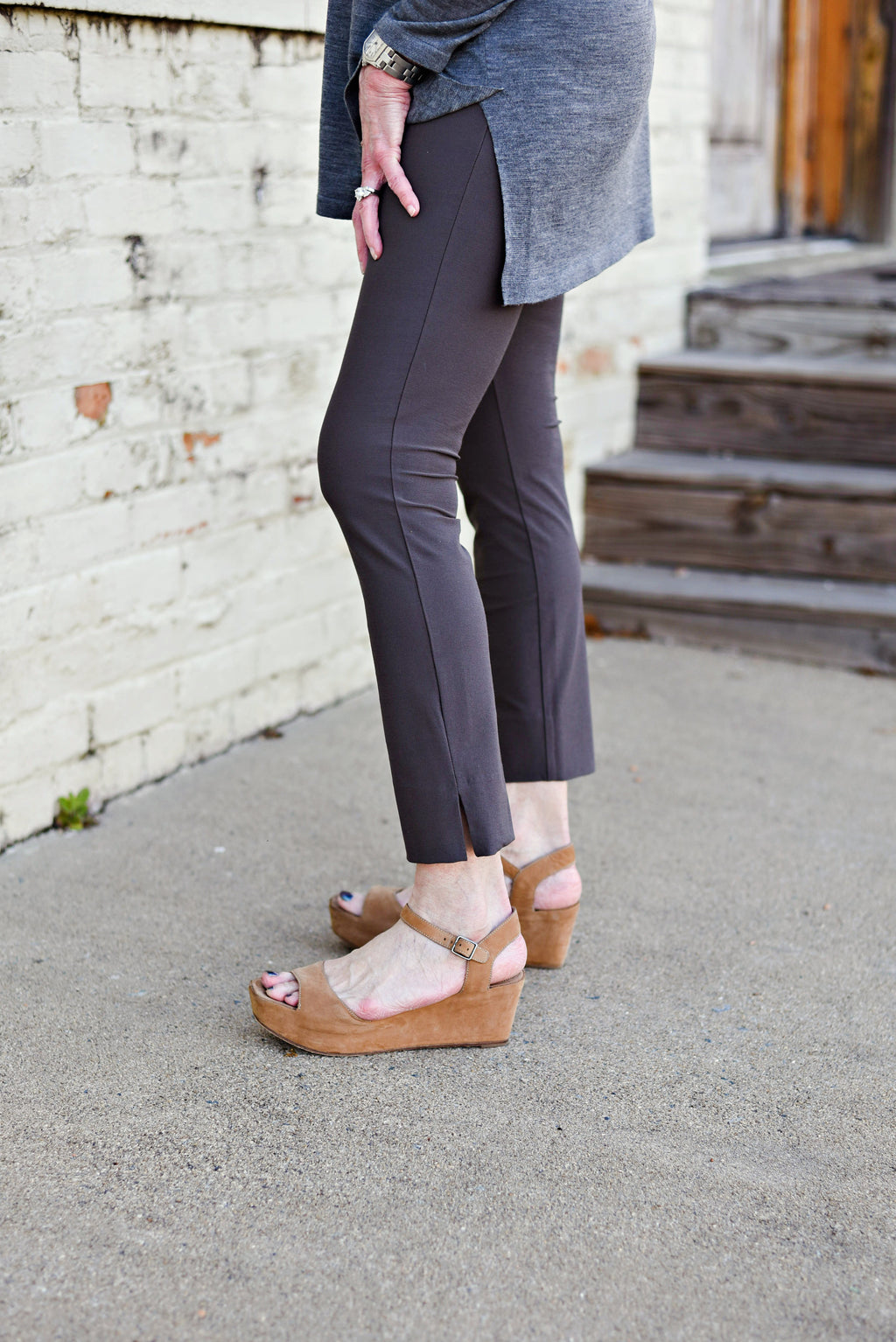 eileen fisher washable crepe ankle pants