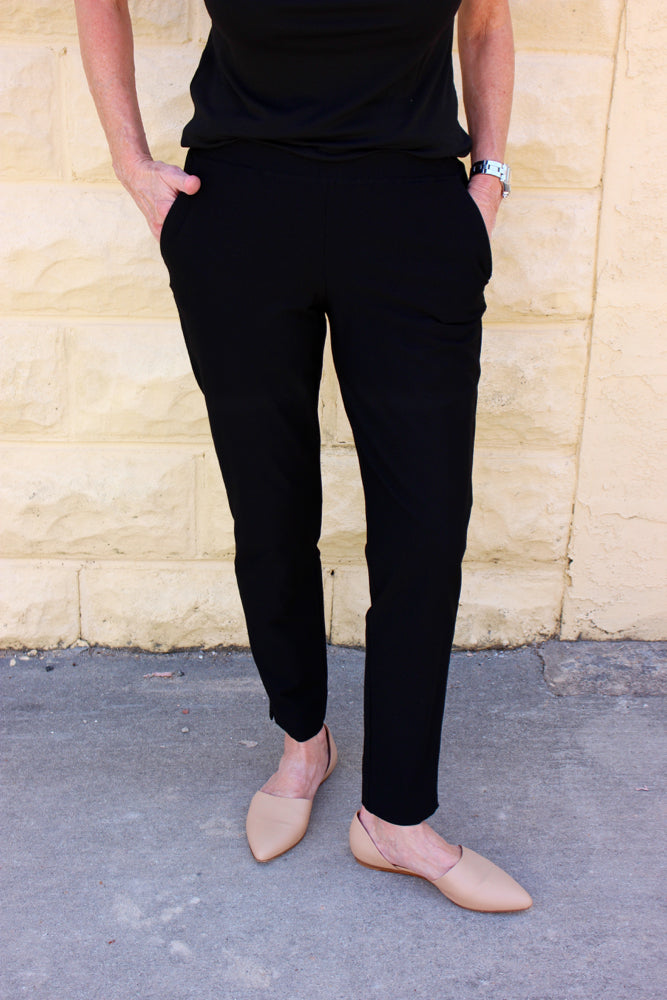 stretch crepe slim ankle pants eileen fisher