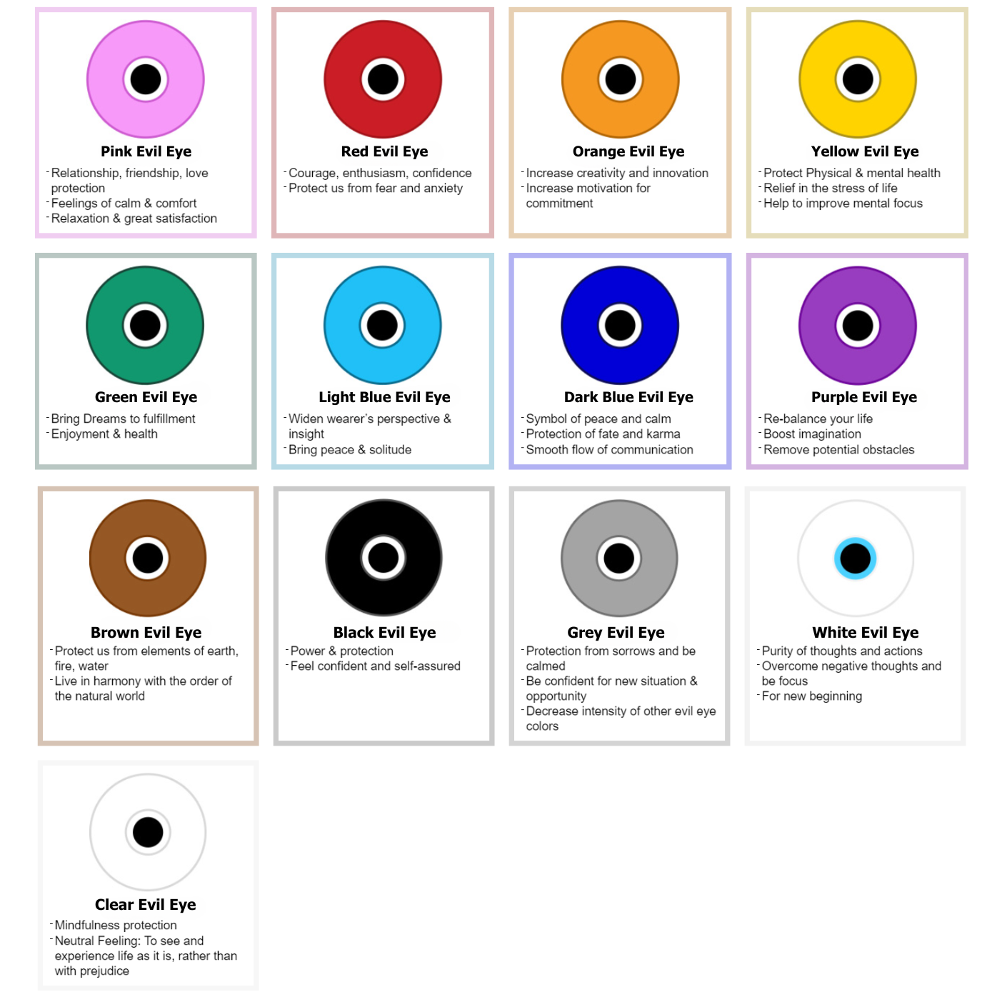 What Do The Different Colors Of Evil Eye Mean - BEADED CREATIONS