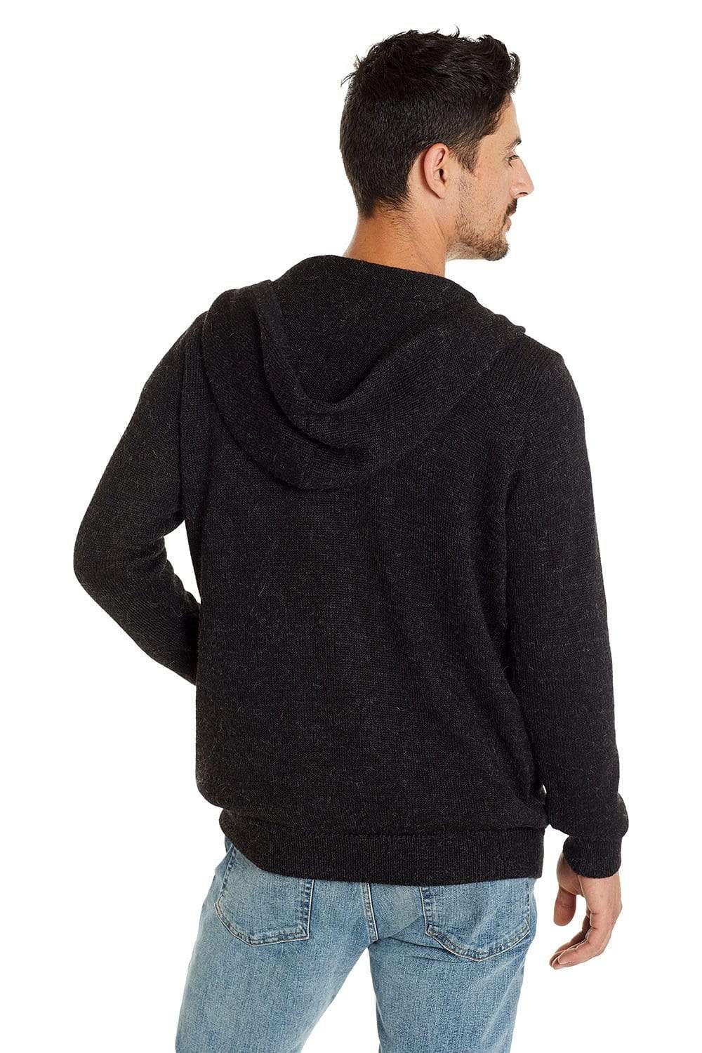 Men's Classic Alpaca Hoodie Cardigan