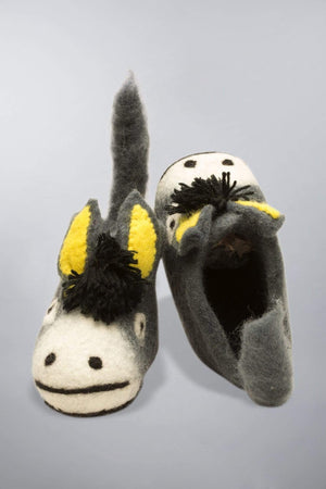 Boiled Wool Felt Baby and Kids Slippers 