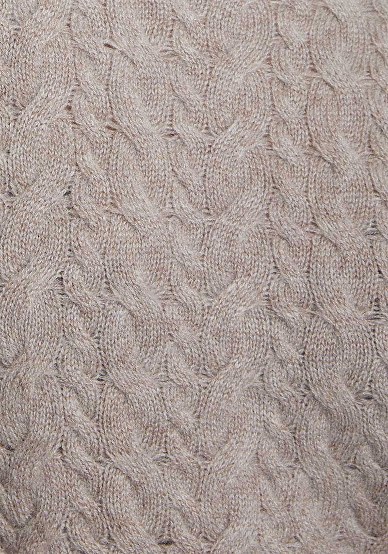 Women's Deep-Textured Cableknit Cashmere Sweater